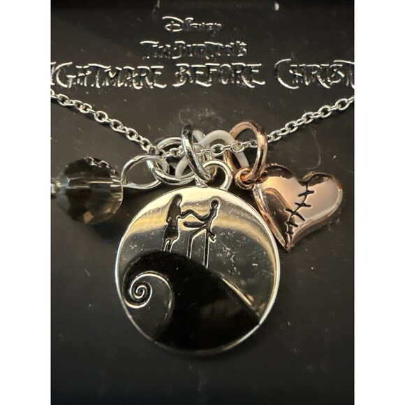 Disney The Nightmare Before Christmas WE'RE SIMPLY MEANT TO BE Necklace New - Picture 7 of 7